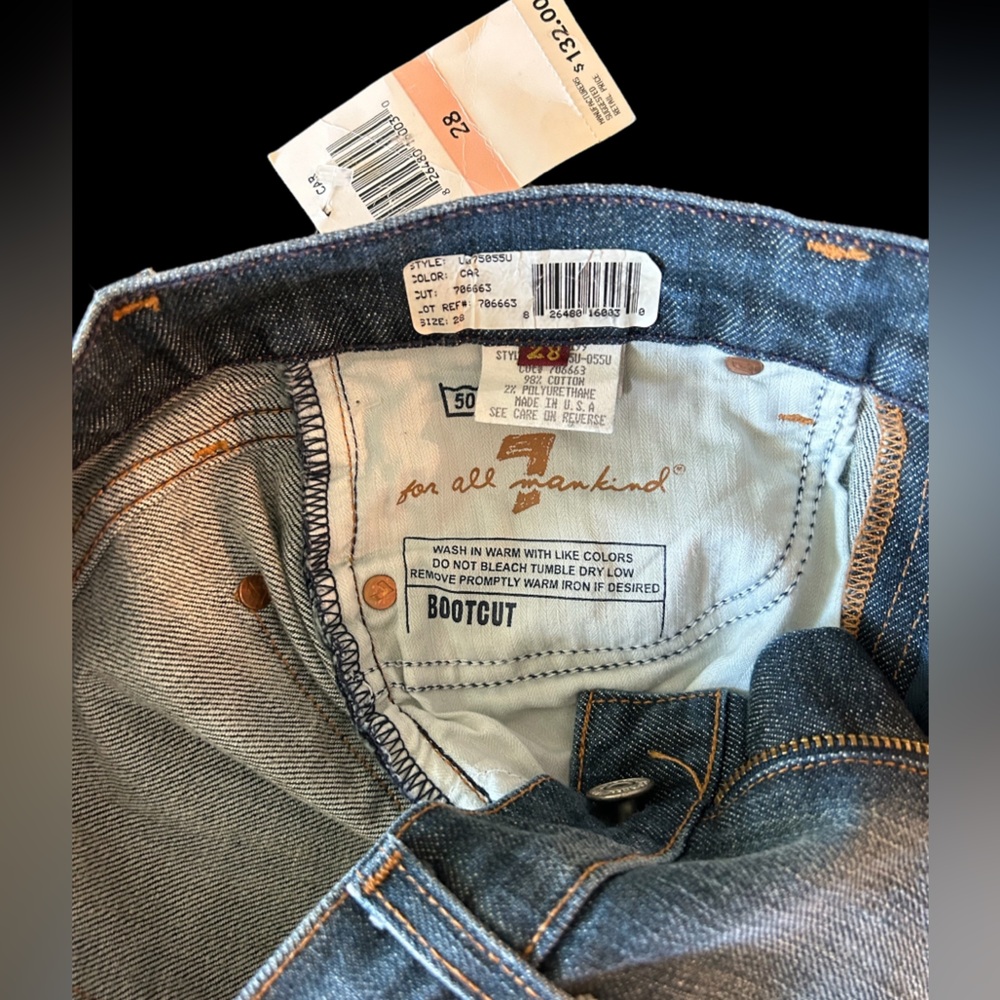Brand New 7 For All Mankind Bootcut Jeans Size 28